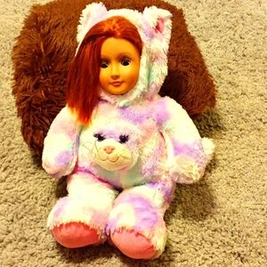 Well Because Modified Stuffed Animal Doll Cat